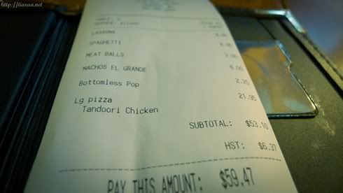 pizza factory receipt