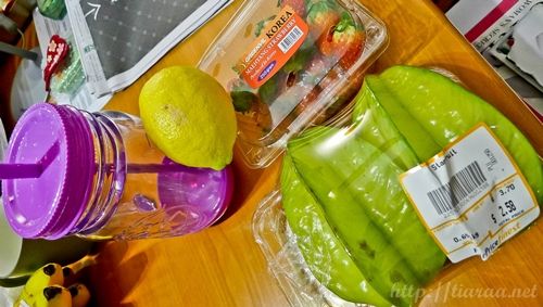 fruit infused water prep