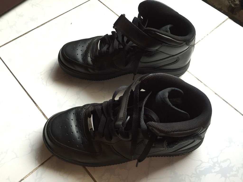 Nike Air Force 1 All Mid Black cực Kool mới 99% anh em mua đi ăn lễ đeeeeeeee!!!!! - 7