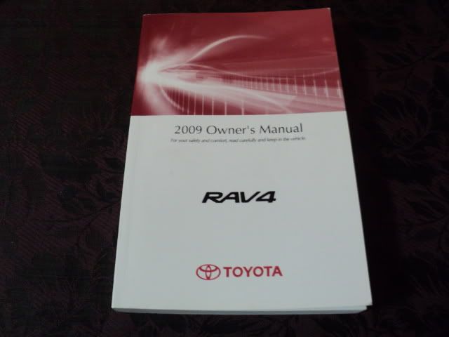 2009 toyota owners manual
