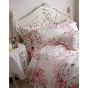 Bedspreads King Cotton on Shabby And Elegant New Pink Cotton 4pc Bedding Duvet Cover