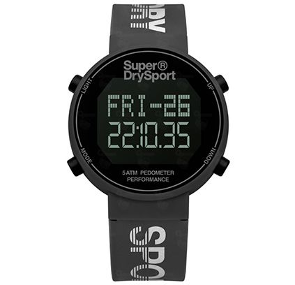 superdry pedometer watch