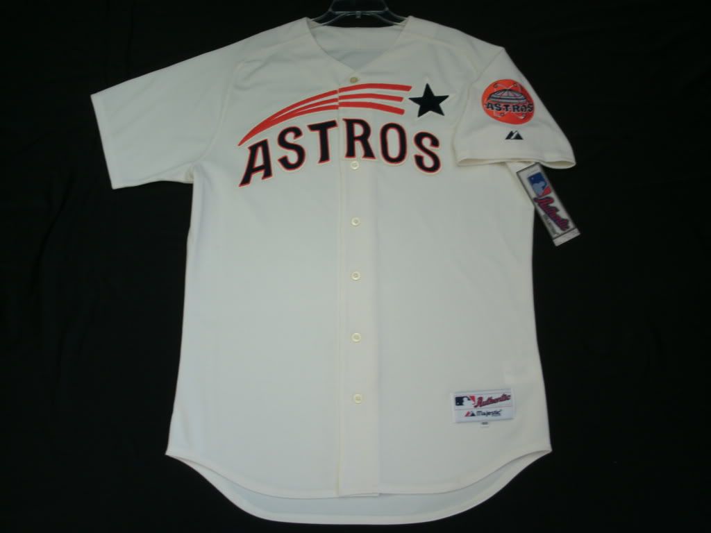 Authentic Houston Astros 1965 Shooting Star Throwback TBC Jersey VERY