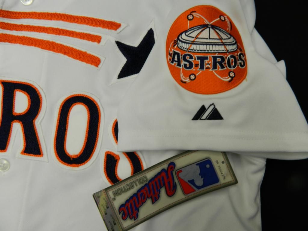 Authentic Houston Astros 1965 Shooting Star Throwback TBC Jersey VERY