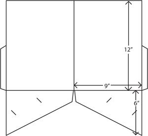 Diagonal Pocket Folder