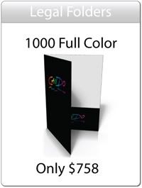 1000 Legal Sized Presentation Folders
