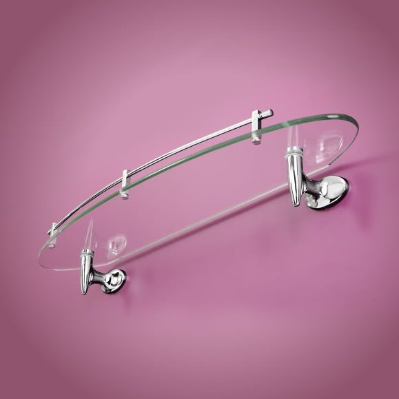 Glass Bathroom Shelf Fabulous Fang Chrome Bathroom Accessory HF53 eBay