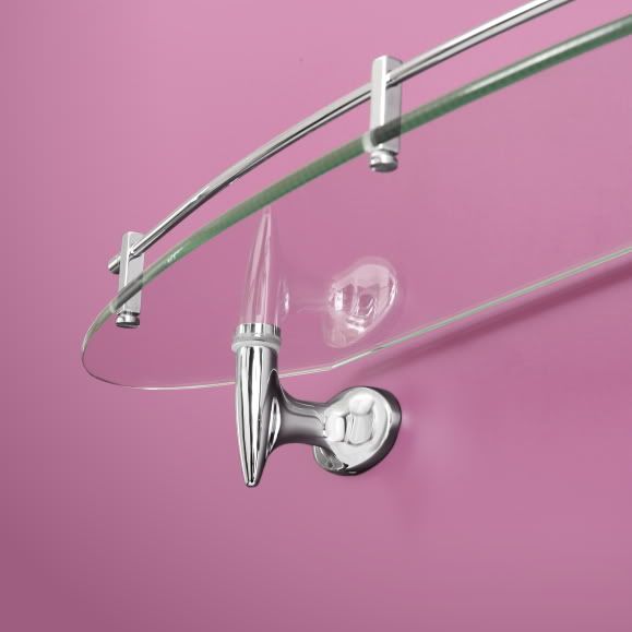 Glass Bathroom Shelf Fabulous Fang Chrome Bathroom Accessory HF53 eBay