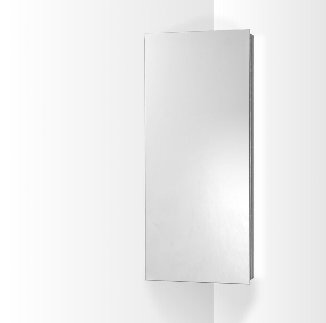 Bathroom Corner Mirror Stainless Steel B1CR 900x300x190mm eBay