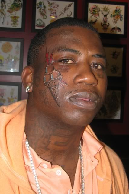 gucci mane new tattoo. Gucci Mane Tattoo: New Ice