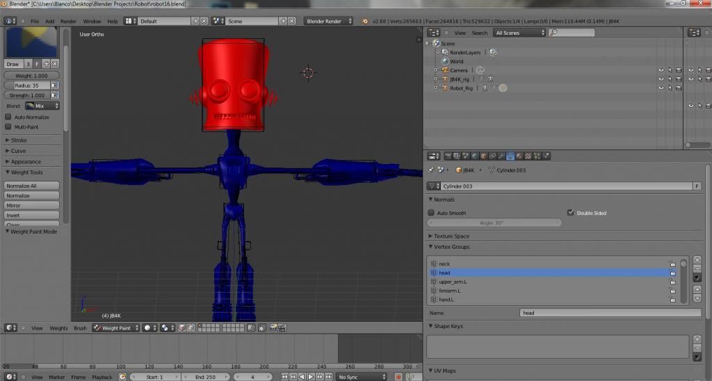 Can't rotate bones in weight paint mode Animation and Rigging