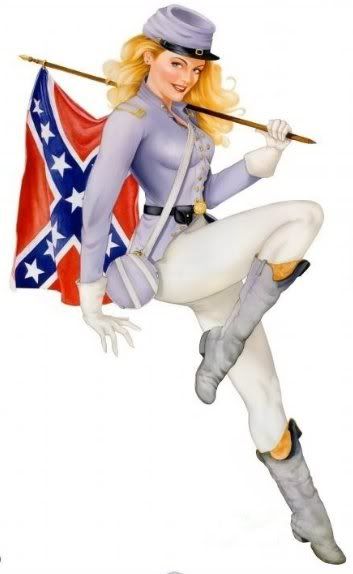 Confederate Redneck Rebel Poster Girl Dixie Flag Pinup Photo By Jolenejolie Photobucket