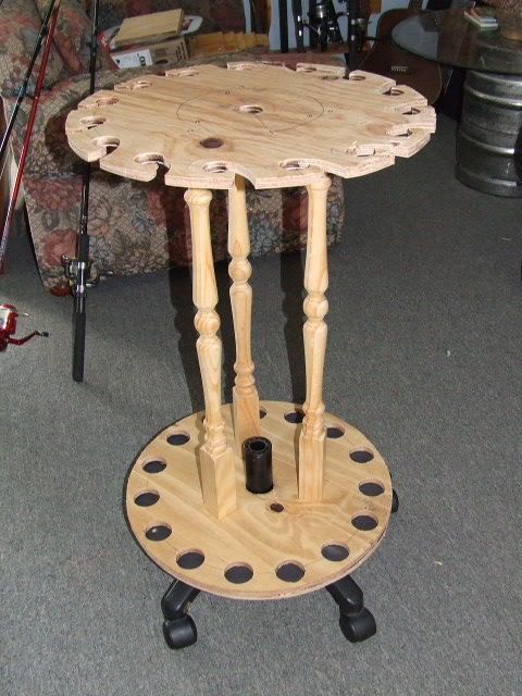 round fishing rod holder