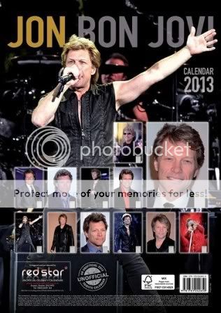 Jon Bon Jovi 2013 Calendar  