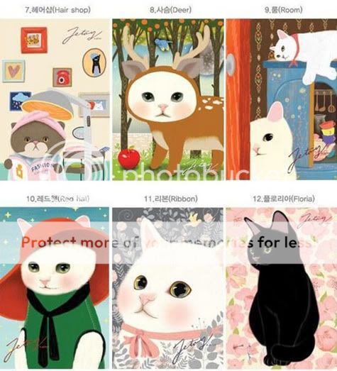   Cute Cat Postcard Greeting Cards Christmas Cards   