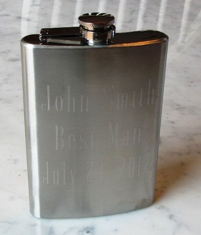 9 Personalized Flasks 8oz groomsmen Usher bestman bridesmaid gifts