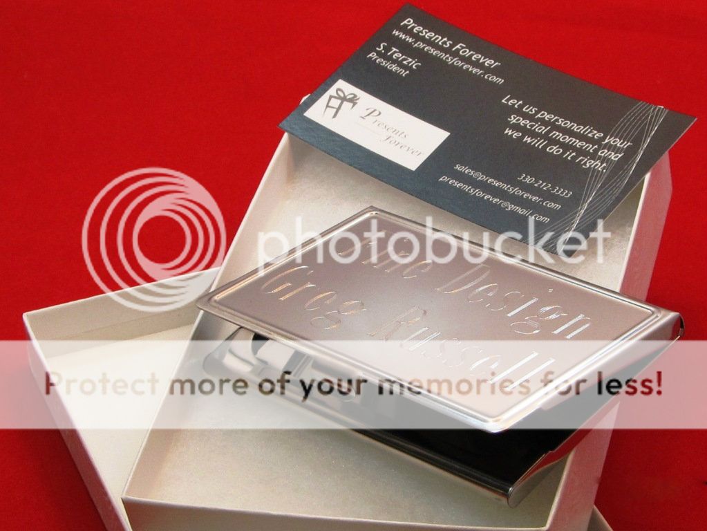 Personalized Business Card Holder Stainless Steel Free Custom Engraved