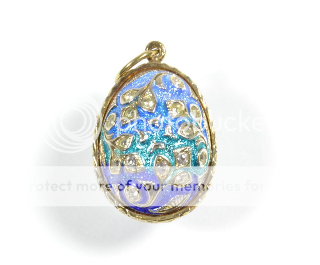 russian enameled faberge esque floral egg pendan t the russian 