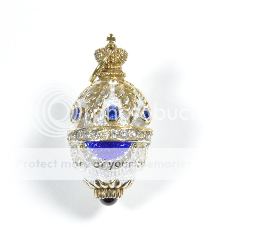 These miniature Enameled egg pendants are Fabergé esque. Lovely in 