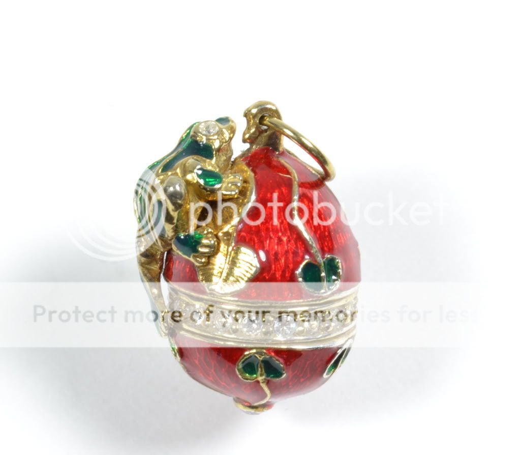 Russian Red Enamled Frog Princess Fabergé esque